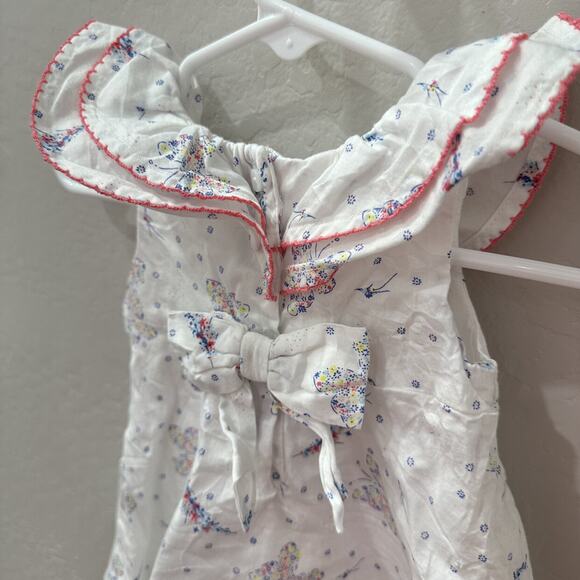 Janie and Jack Floral Butterfly Ruffle Dress - Picture 9 of 9